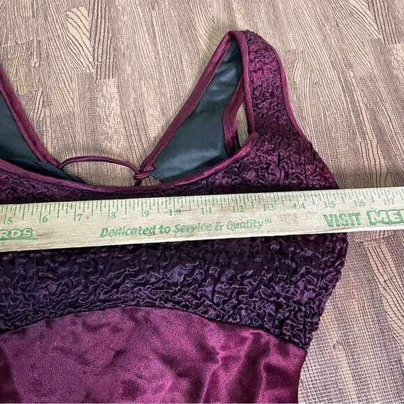 Vintage 90s Cache Satin‎ Corset Lace Up Back Maxi Gown 3/4 - Picture 10 of 13